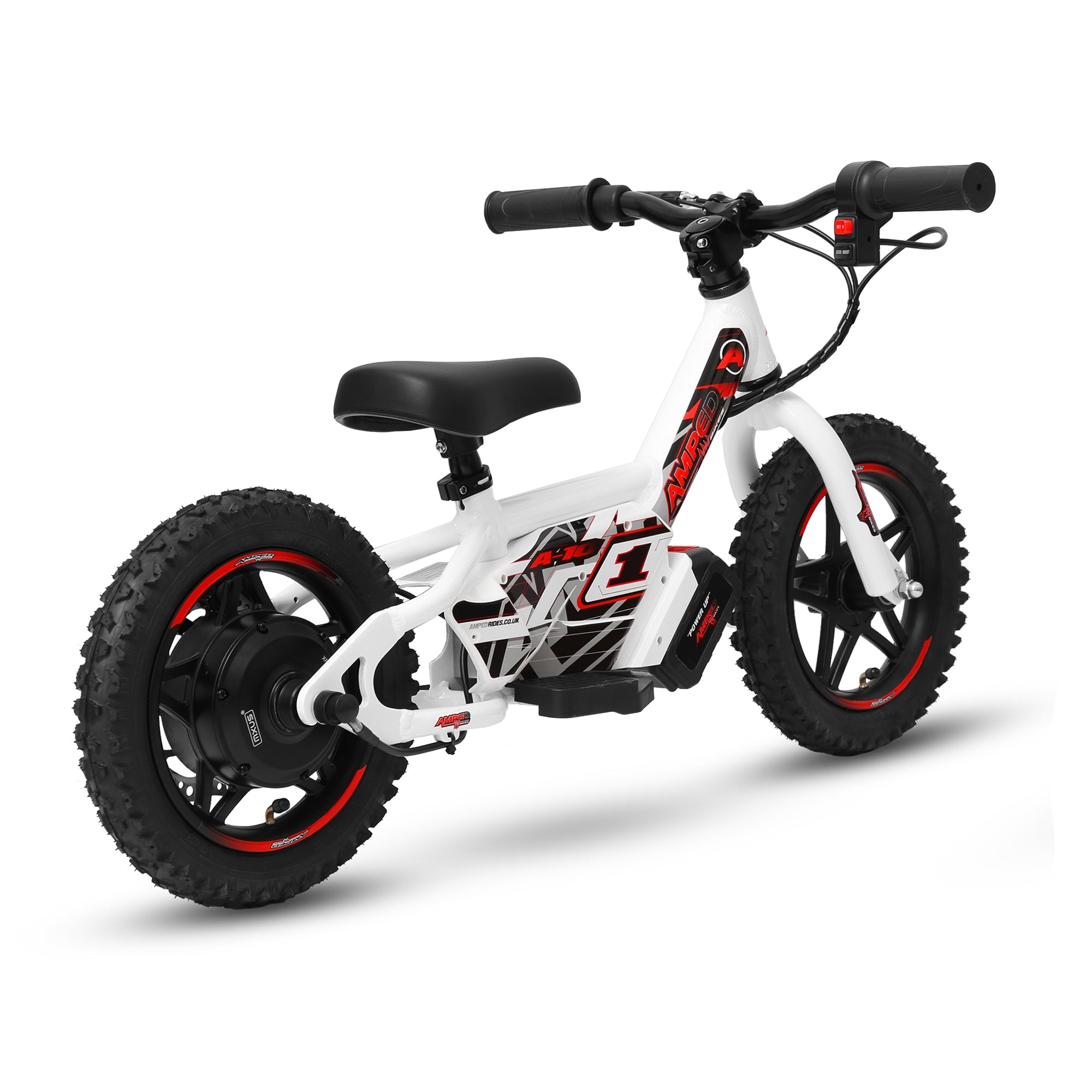 Amped A10 Kids Electric Bike | White -  Shop name
