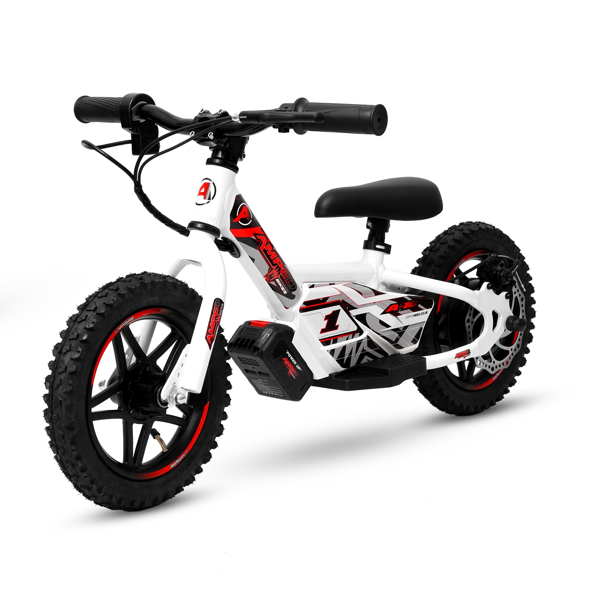 Amped A10 Kids Electric Bike | White -  Shop name