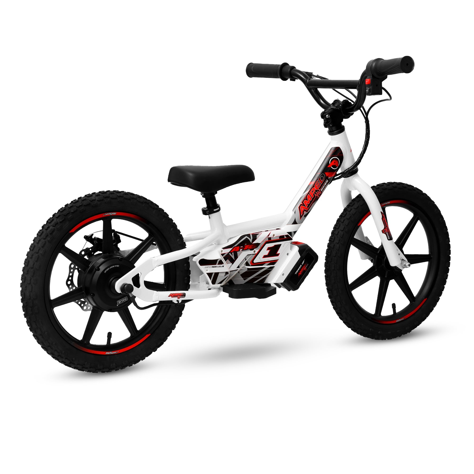 Amped A16 Kids Electric Bike | White -  Shop name