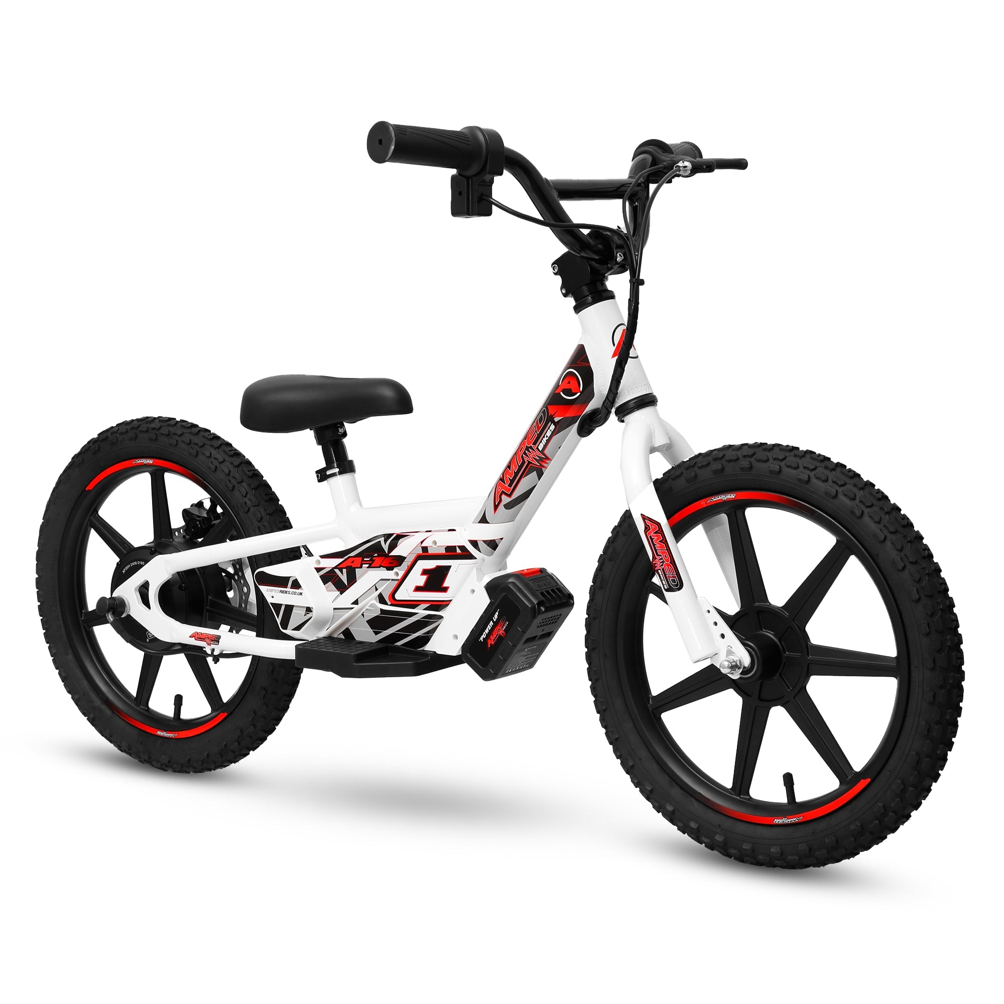 Amped A16 Kids Electric Bike | White -  Shop name