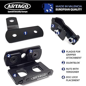 Artago 30X Disc Lock Bracket - Bolt or Tube Mount -  Shop name