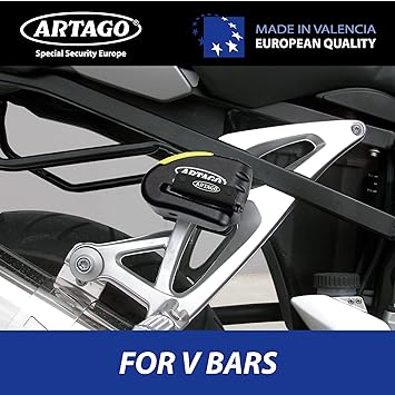Artago 30X Disc Lock Bracket - Footrest/Square Tube Mount -  Shop name