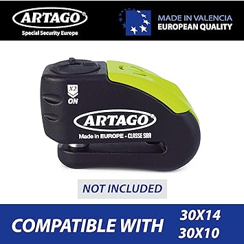 Artago 30X Disc Lock Bracket - Footrest/Square Tube Mount -  Shop name
