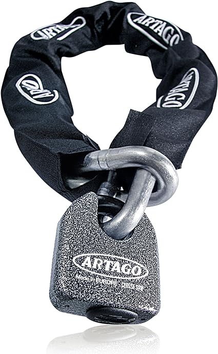 Artago 68T/B Padlock + 14.120 120cm Chain Combo-AR68T120-Security-Pyramid Motorcycle Accessories
