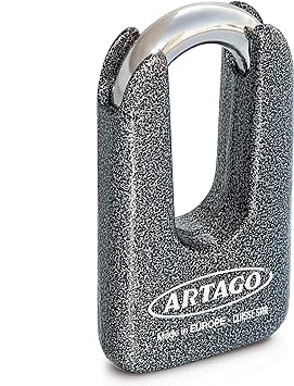 Artago 69 Padlock - Grey - 15mm Shackle-AR69T/B-Security-Pyramid Motorcycle Accessories