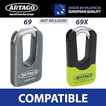 Artago 69/69X Padlock Bracket - Bolt or Tube Mount-AR568.2-Security-Pyramid Motorcycle Accessories