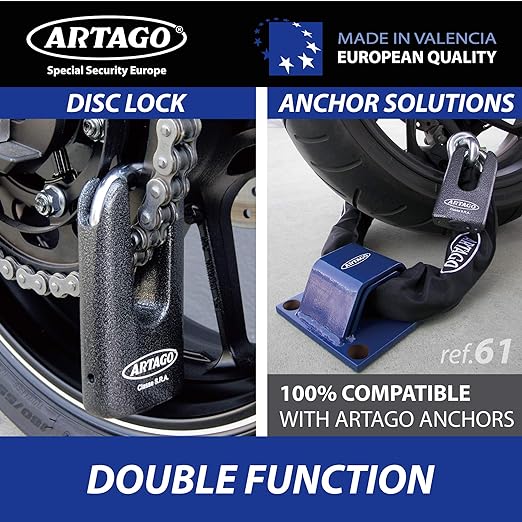 Artago 69T/B Padlock + 14.100 100cm Chain Combo - Sold Secure Certified -  Shop name