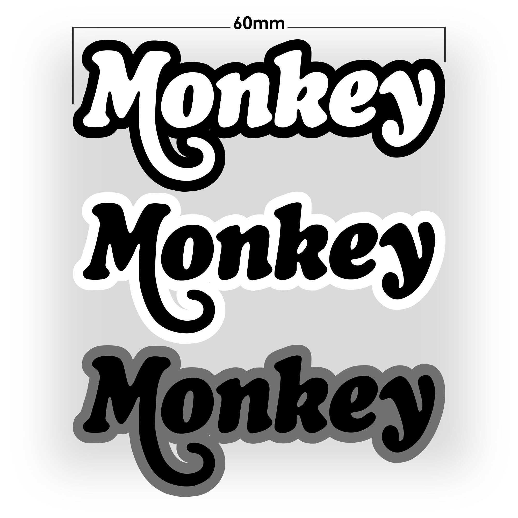 Pyramid Decal | Monkey Text | Honda Monkey 125 2018>Current -   Pyramid Motorcycle Accessories