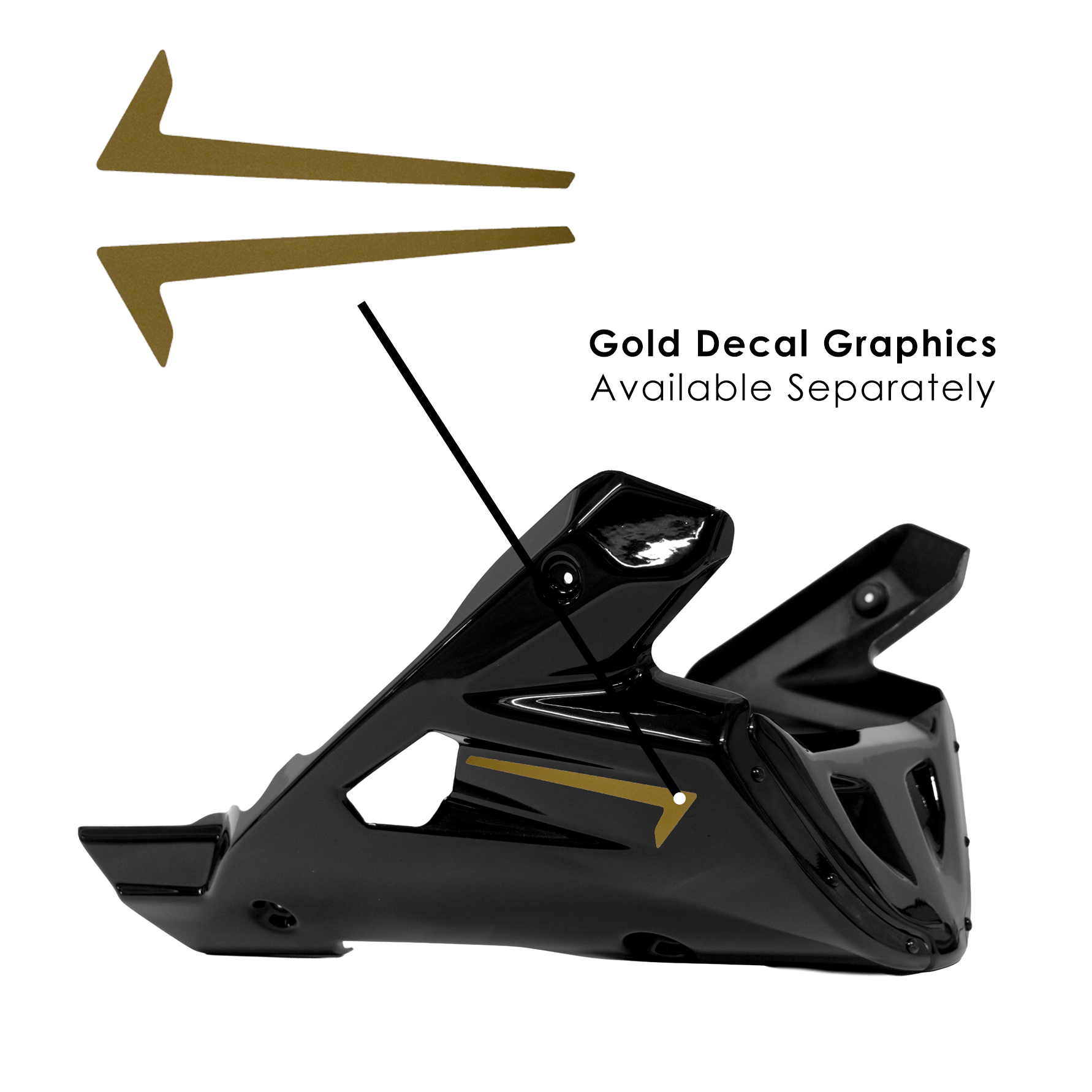 Pyramid Belly Pan | Midnight Black (USA: Raven Black) | Yamaha XSR 900