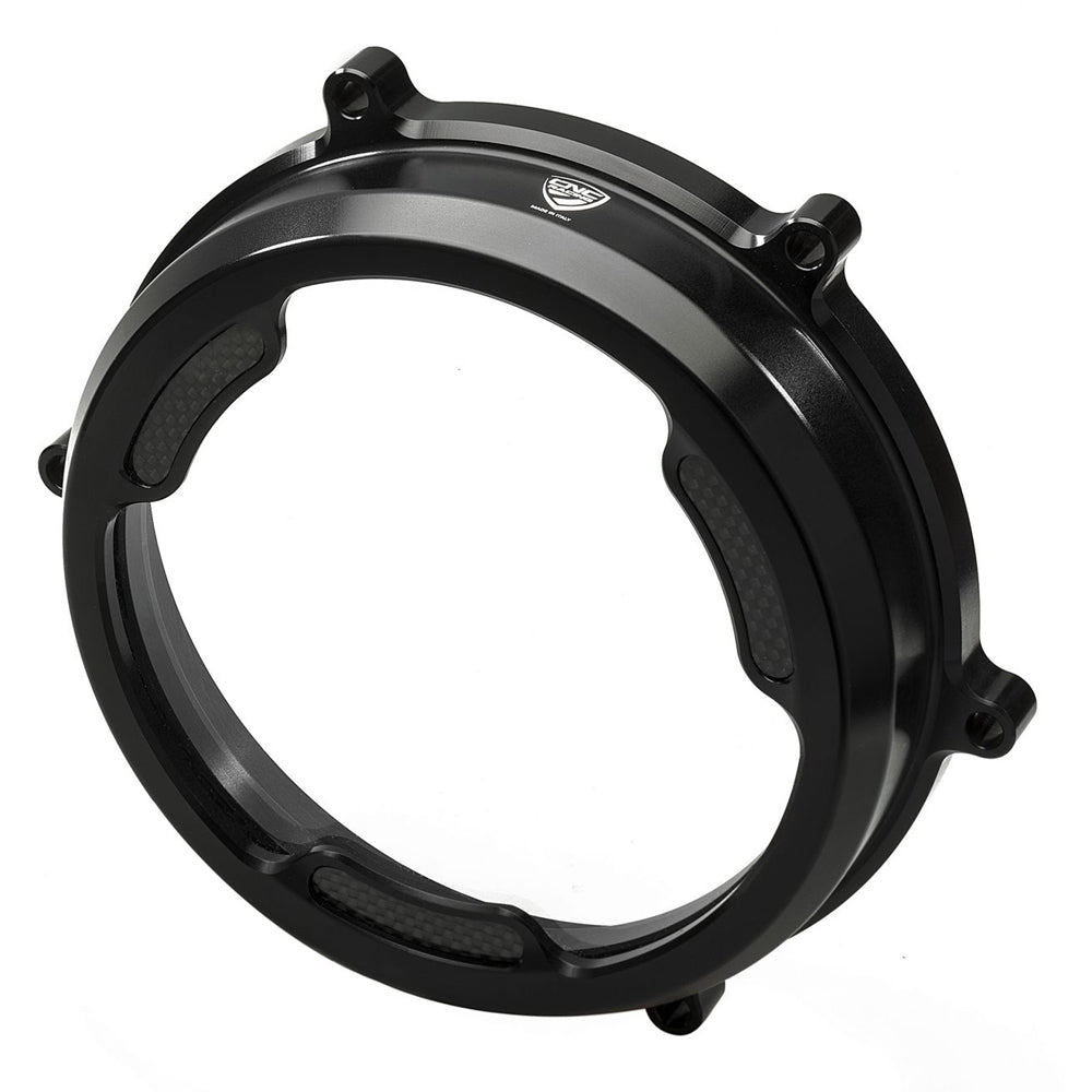 CNC Racing Clear Oil Bath Clutch Cover with Carbon Fiber Inlay for Ducati Panigale -  Shop name