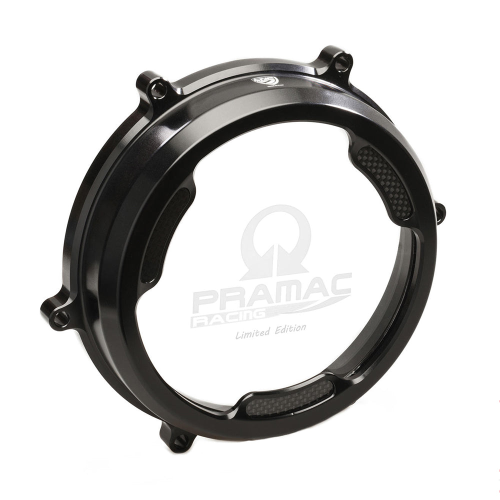 CNC Racing Clear Oil Bath Clutch Cover with Carbon Fiber Inlay for Pramac Racing Lim. Ed. -  Shop name