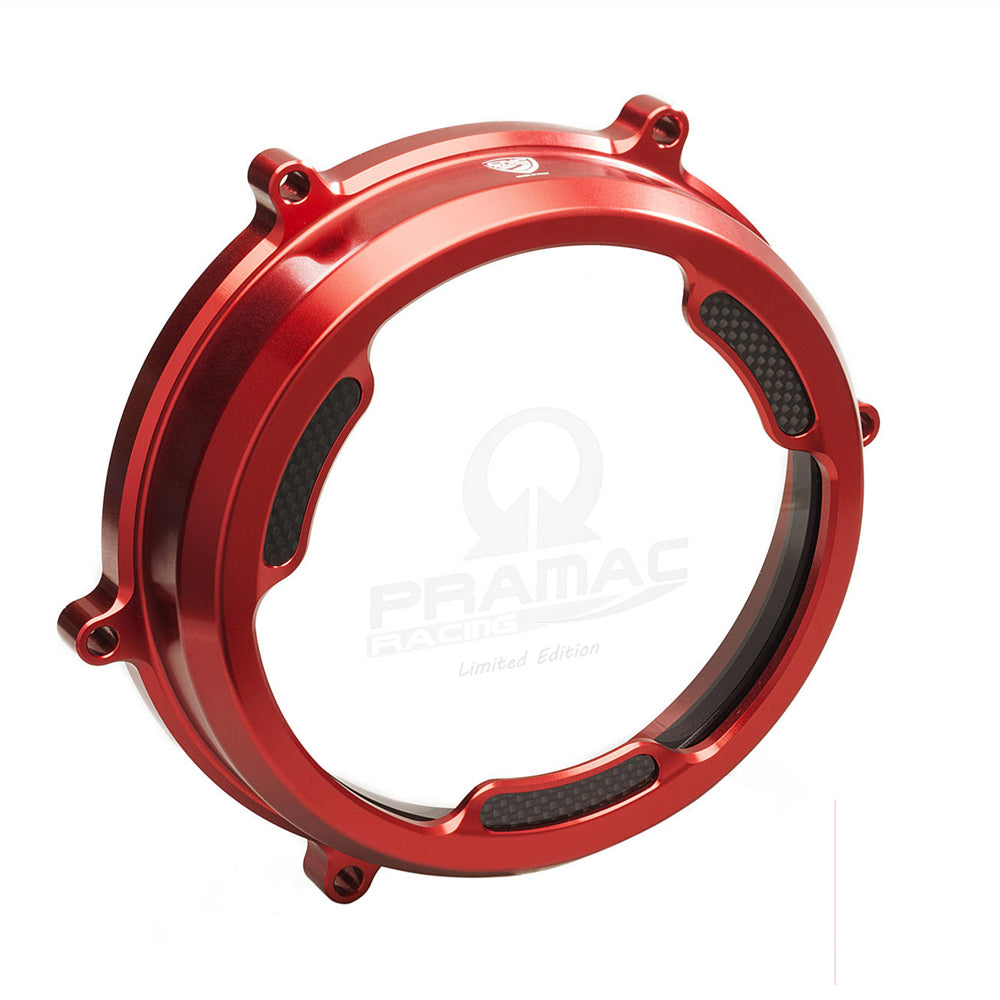 CNC Racing Clear Oil Bath Clutch Cover with Carbon Fiber Inlay for Pramac Racing Lim. Ed. -  Shop name