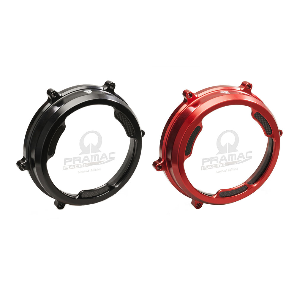 CNC Racing Clear Oil Bath Clutch Cover with Carbon Fiber Inlay for Pramac Racing Lim. Ed. -  Shop name