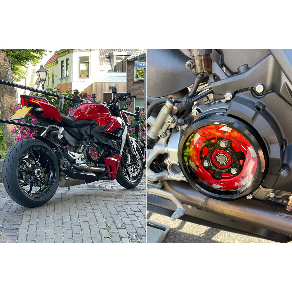 CNC Racing Clear Oil Bath Clutch Cover for Ducati Panigale V2 - Streetfighter V2 -  Shop name