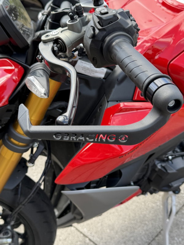 GBRacing Clutch Lever Guard 14mm Insert with 10mm Spacer, 2mm Bush, 160mm | Ducati Streetfighter V2 / V2 S 2025>Current -   Pyramid Motorcycle Accessories