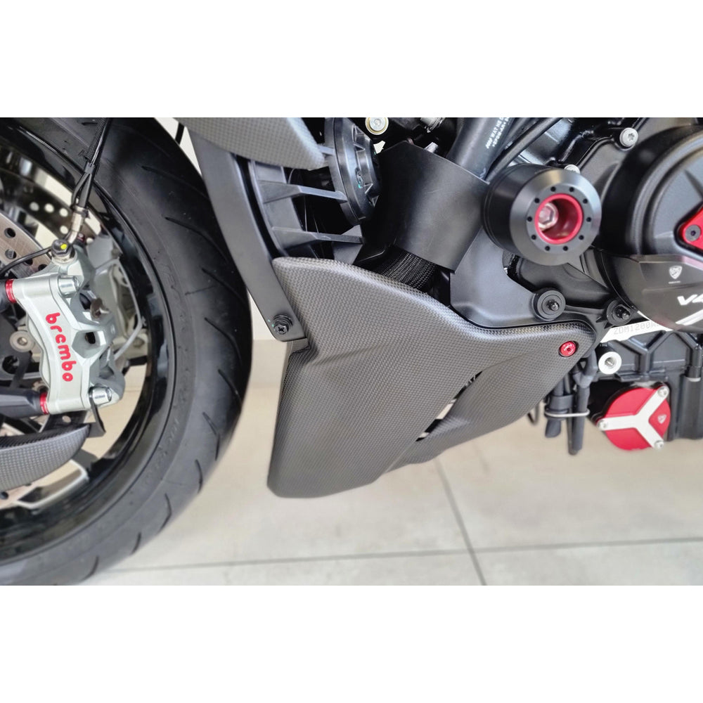 CNC Racing Belly Pan Carbon for Ducati Diavel V4-Belly Pans-Pyramid Motorcycle Accessories