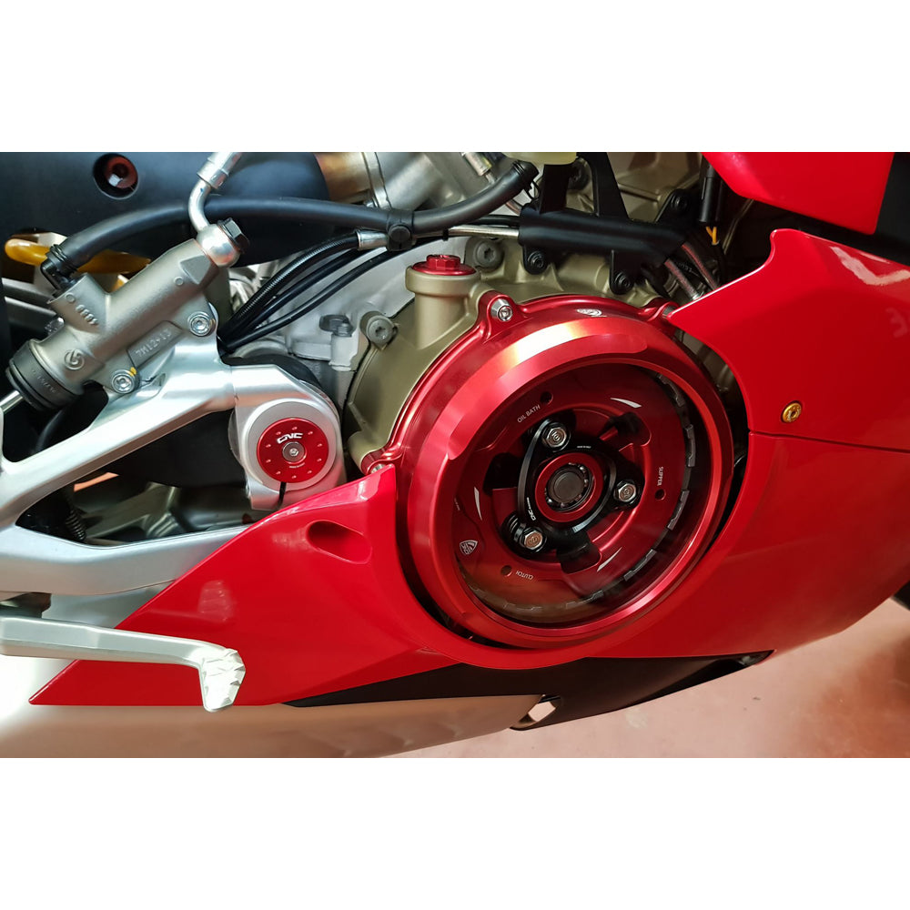 CNC Racing Clear Oil Bath Clutch Cover for Ducati -  Shop name