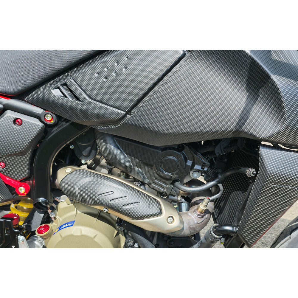 CNC Racing Exhaust Pipe Front Heat Guard Carbon for Ducati Hypermotard 698 Mono -  Shop name