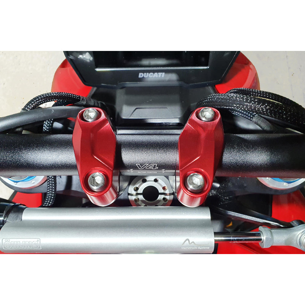 CNC Racing Handlebar Upper Clamp Kit for Ducati-Handlebars-Pyramid Motorcycle Accessories