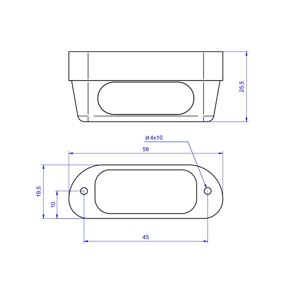 CNC Racing License Plate Light Led Pro - Aluminum -  Shop name