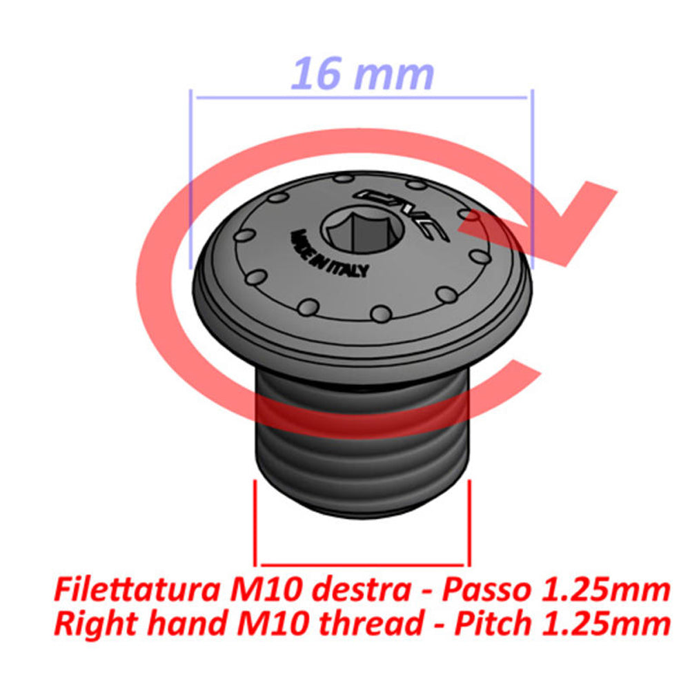 CNC Racing Mirror Blanking Plug M10 - Thread RH -  Shop name