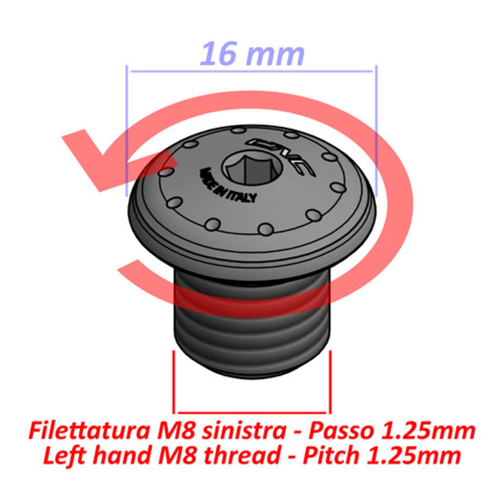 CNC Racing Mirror Blanking Plug M8 - Thread LH -  Shop name