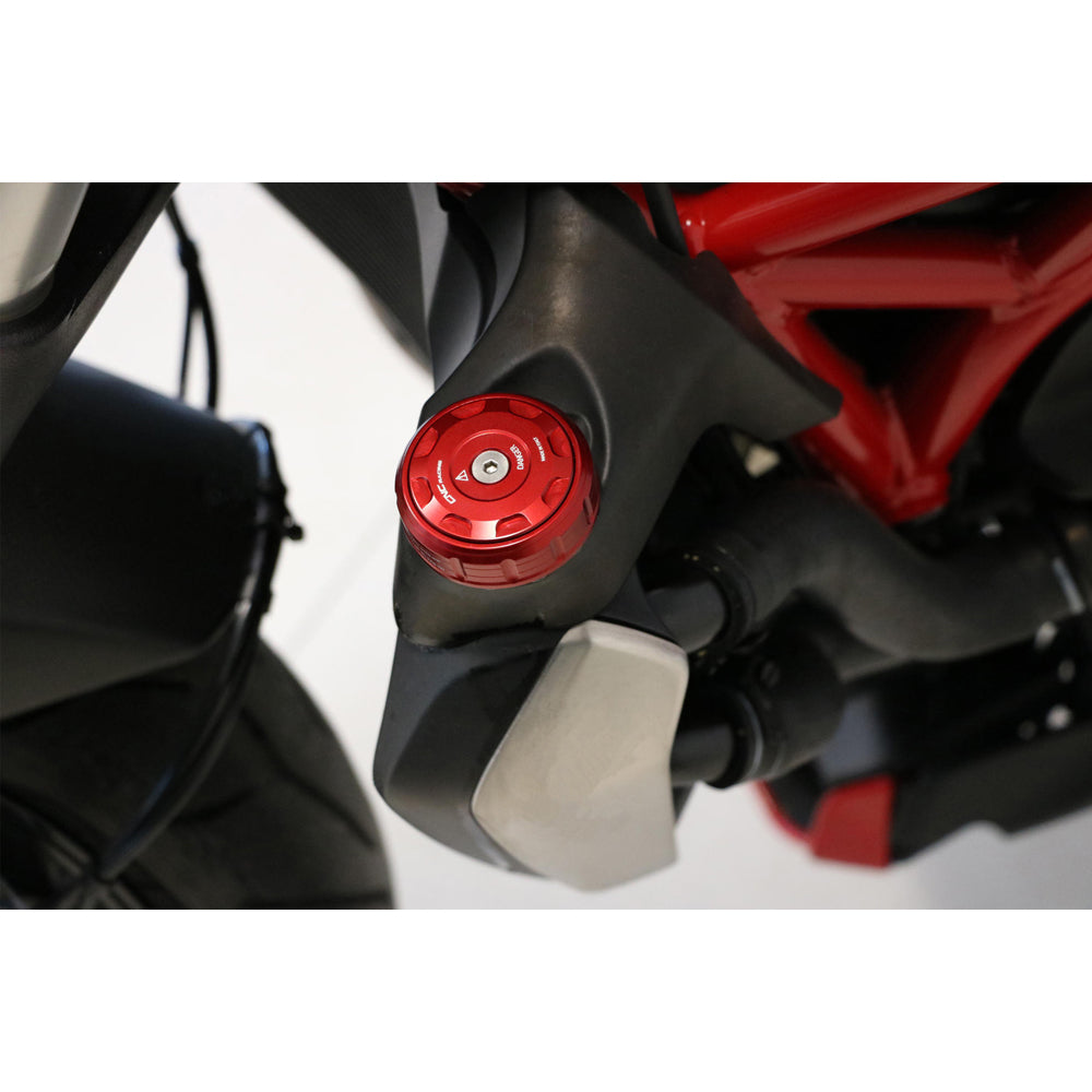 CNC Racing Radiator Cap Cover Bicolor for Ducati -  Shop name