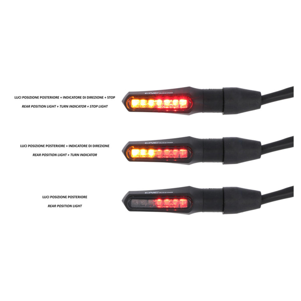 CNC Racing Turn Indicator Task + Rear Position and Stop Light Led Approved -  Shop name