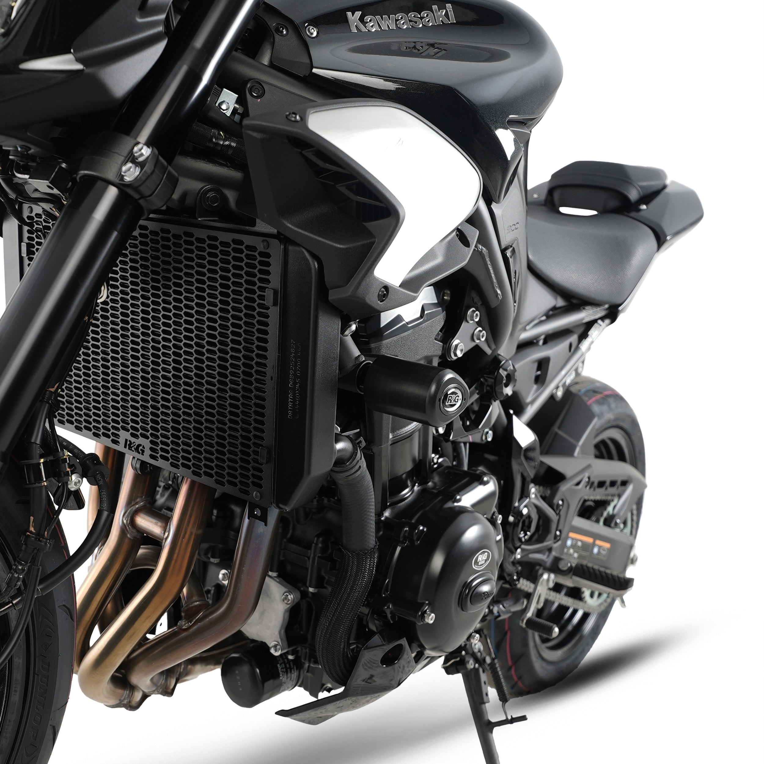 R&G Crash Protectors | Black | Kawasaki Z 900 2017>Current & Kawasaki Z 900 SE 2022>Current -   Pyramid Motorcycle Accessories