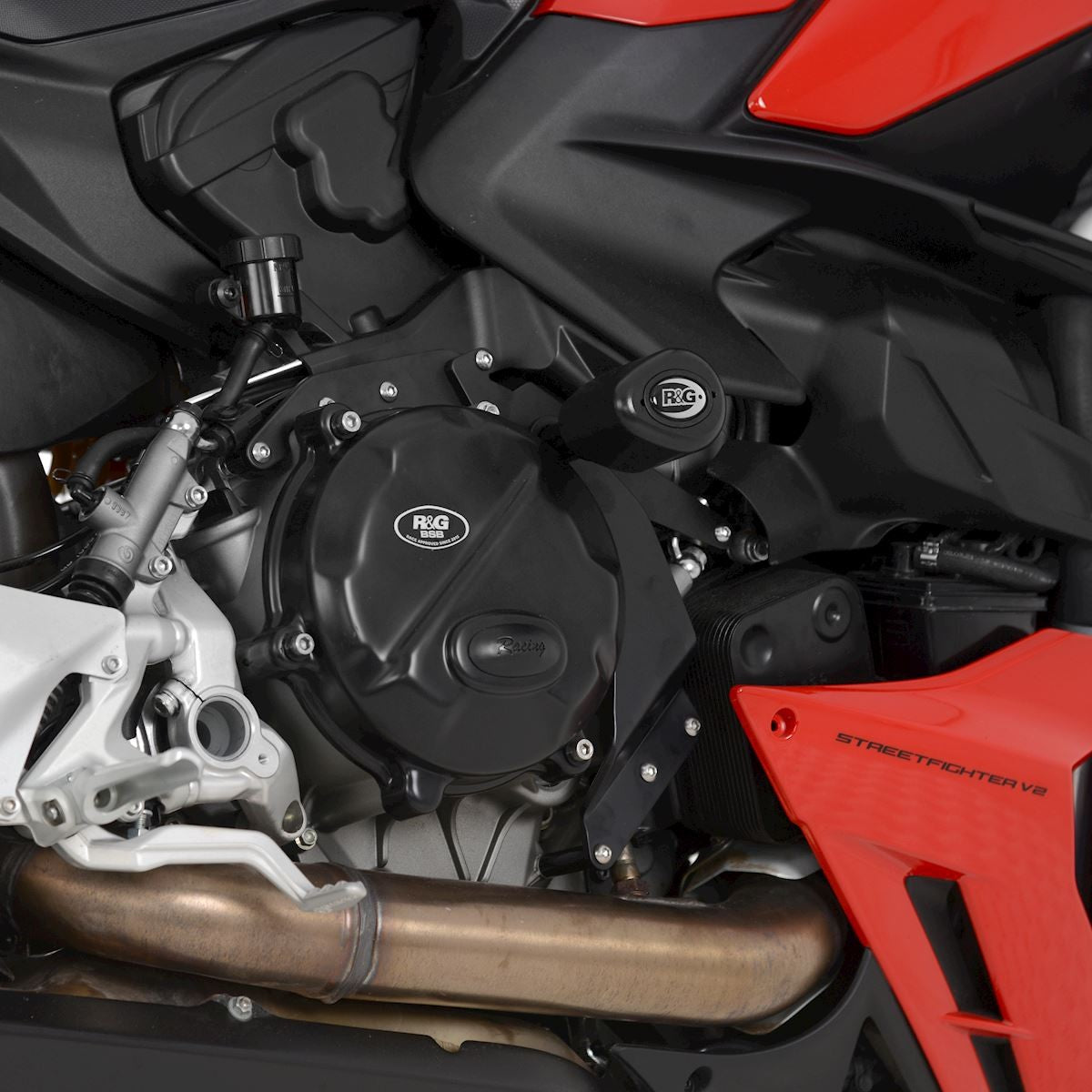 R&G Crash Protectors | Black | Ducati Panigale V2 2020>2024 & Ducati Streetfighter V2 2022>2024 -   Pyramid Motorcycle Accessories