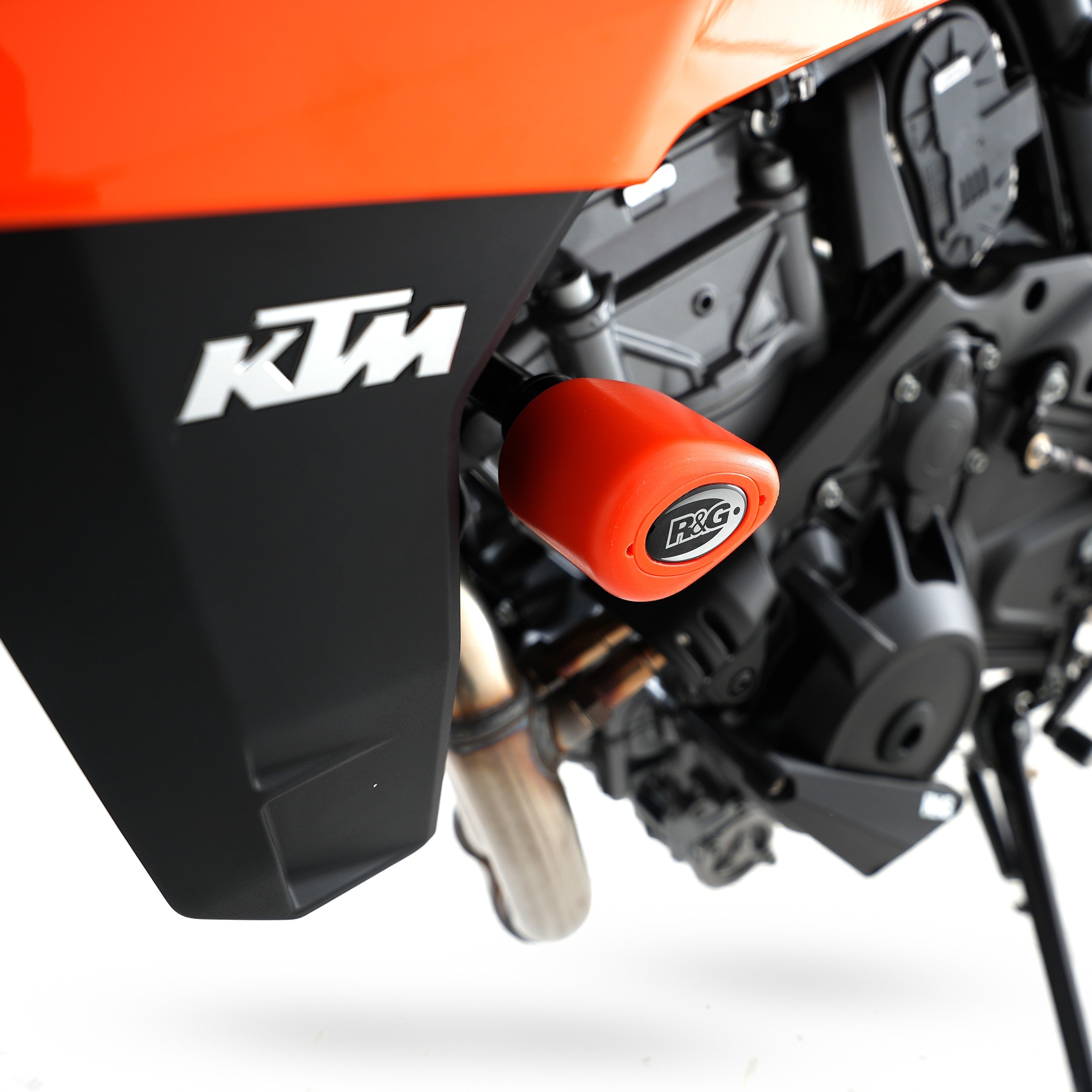 R&G Crash Protectors | Orange | KTM 890 Duke R 2020>2024 & KTM 990 Duke 2024 & KTM 790 Duke 2018>Current