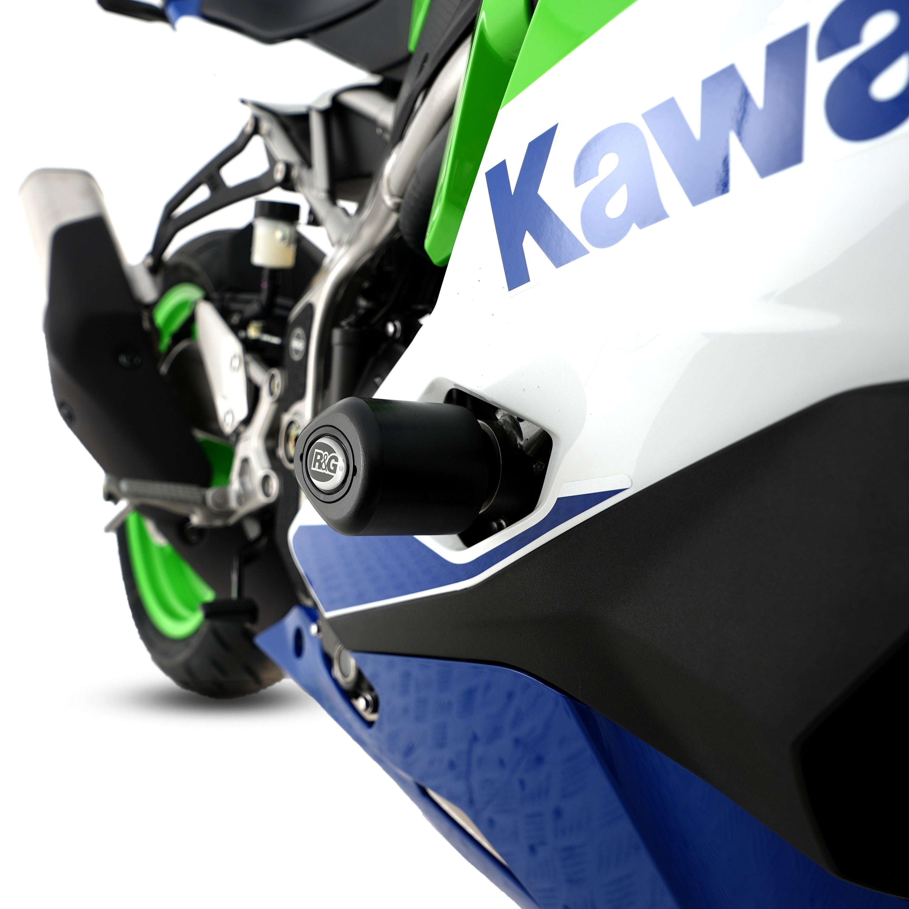 R&G Crash Protectors | Black | Kawasaki ZX-25R 2020 & Kawasaki Ninja ZX-4R 2023>Current & Kawasaki Ninja ZX-4R SE 2023 & Kawasaki Ninja ZX-4RR 2023>Current -   Pyramid Motorcycle Accessories