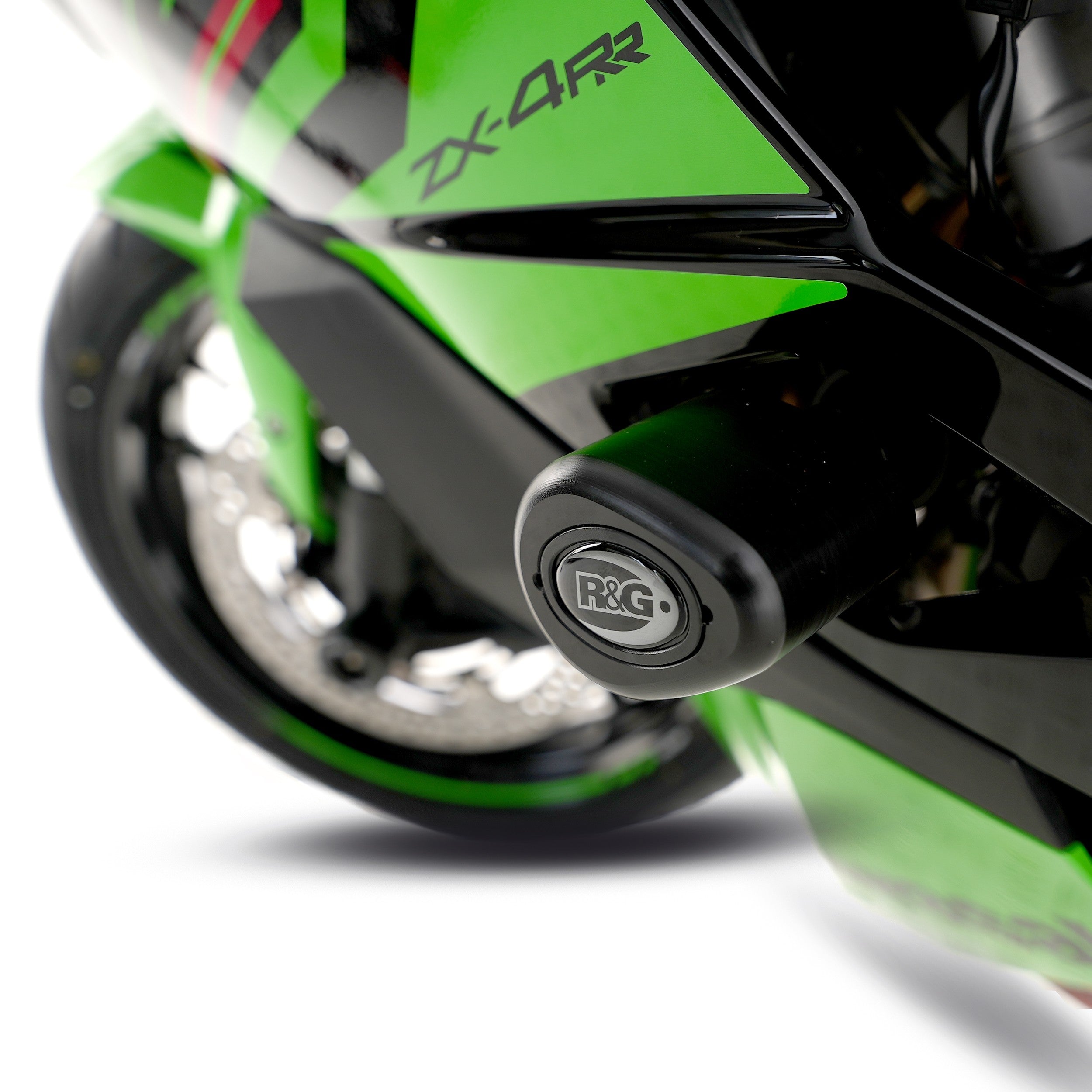R&G Crash Protectors | Black | Kawasaki ZX-25R 2020 & Kawasaki Ninja ZX-4R 2023>Current & Kawasaki Ninja ZX-4R SE 2023 & Kawasaki Ninja ZX-4RR 2023>Current -   Pyramid Motorcycle Accessories