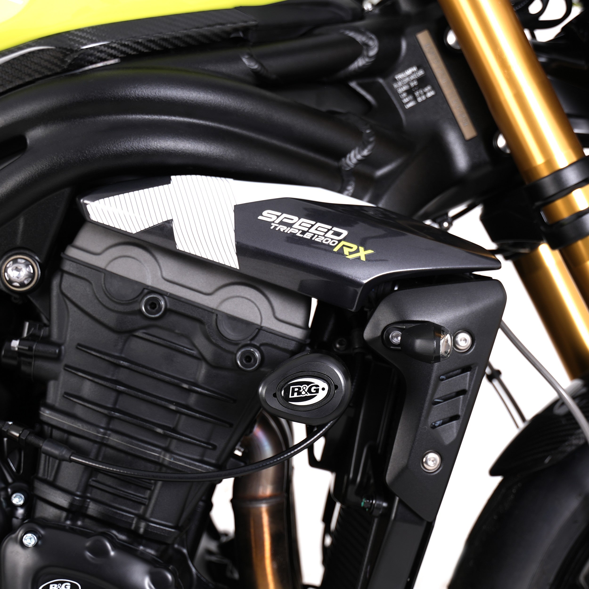 R&G Crash Protectors | Black | Triumph Speed Triple 1200 RS 2021>Current & Triumph Speed Triple 1200 RX 2025>Current & Triumph Speed Triple 1200 RR 2022>Current -   Pyramid Motorcycle Accessories