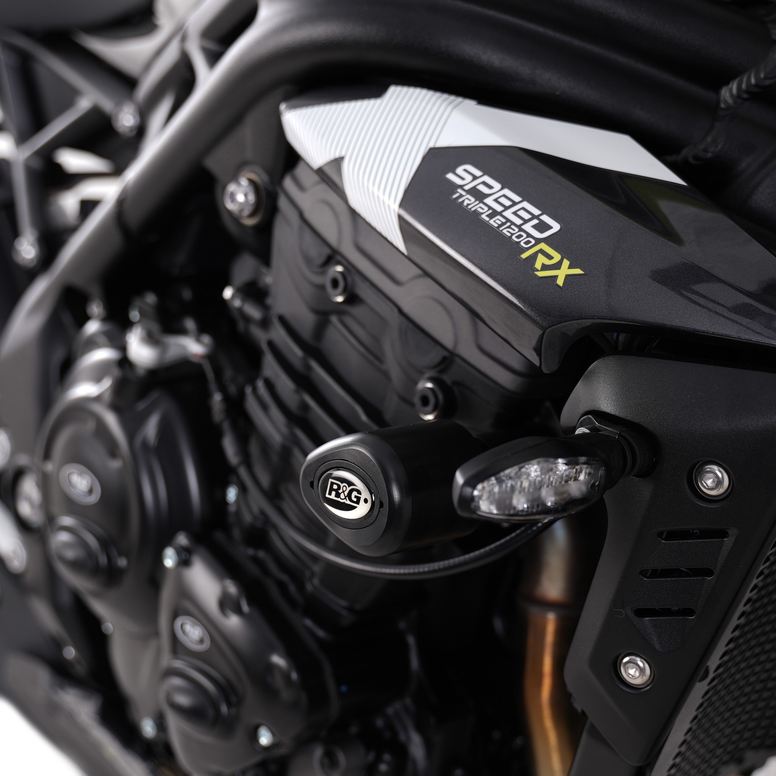 R&G Crash Protectors | Black | Triumph Speed Triple 1200 RS 2021>Current & Triumph Speed Triple 1200 RX 2025>Current & Triumph Speed Triple 1200 RR 2022>Current -   Pyramid Motorcycle Accessories