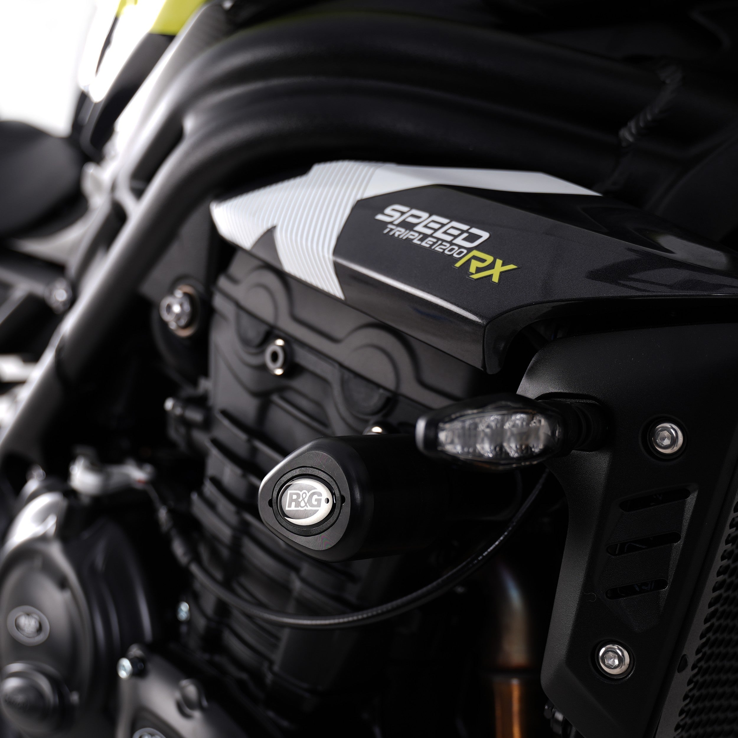 R&G Crash Protectors | Black | Triumph Speed Triple 1200 RS 2021>Current & Triumph Speed Triple 1200 RX 2025>Current & Triumph Speed Triple 1200 RR 2022>Current -   Pyramid Motorcycle Accessories