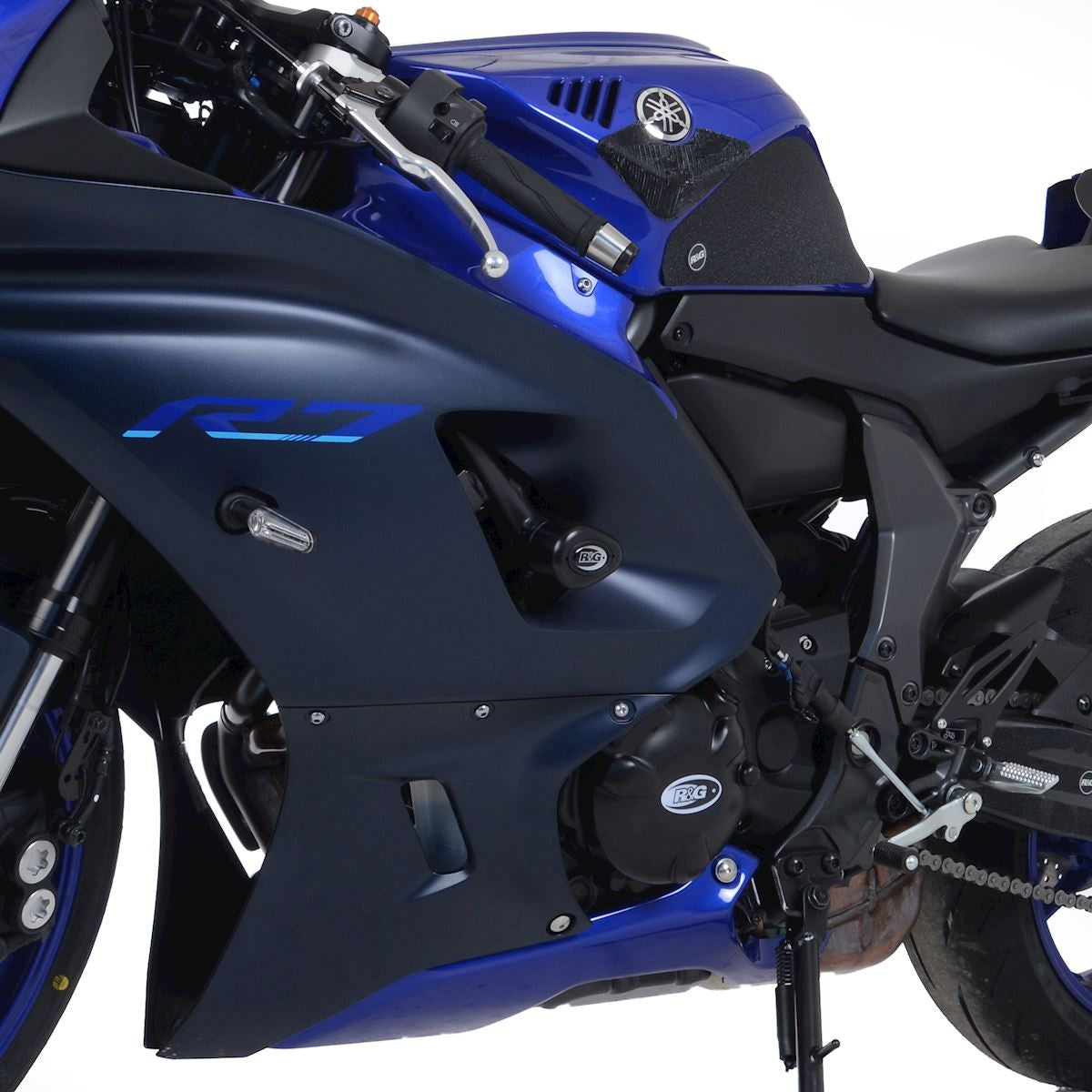 R&G Crash Protectors | White | Yamaha YZF-R7 2022>2025
