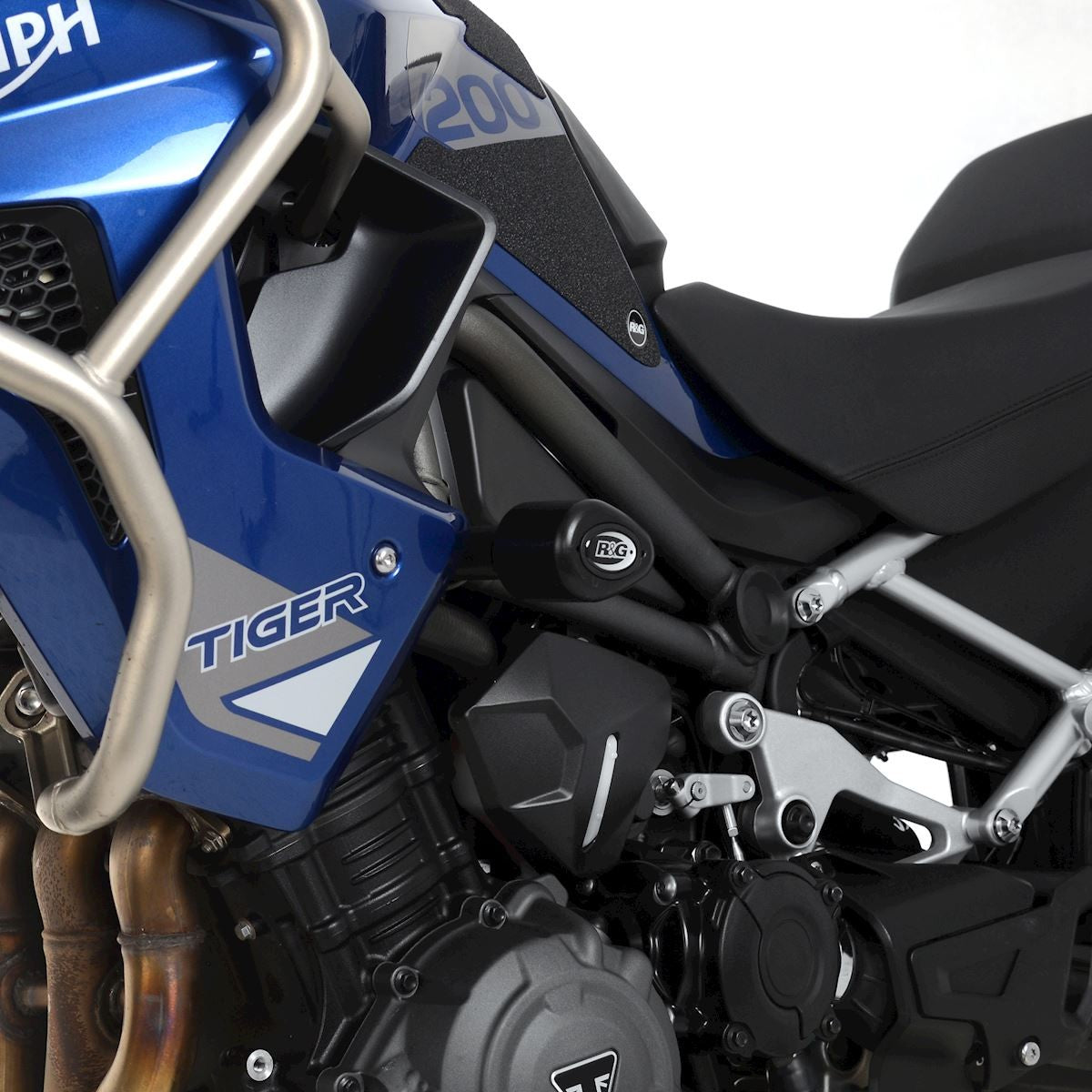R&G Crash Protectors | White | Triumph Tiger 1200 GT 2022 & Triumph Tiger 1200 GT Pro 2022>Current & Triumph Tiger 1200 Rally Pro 2022>2024