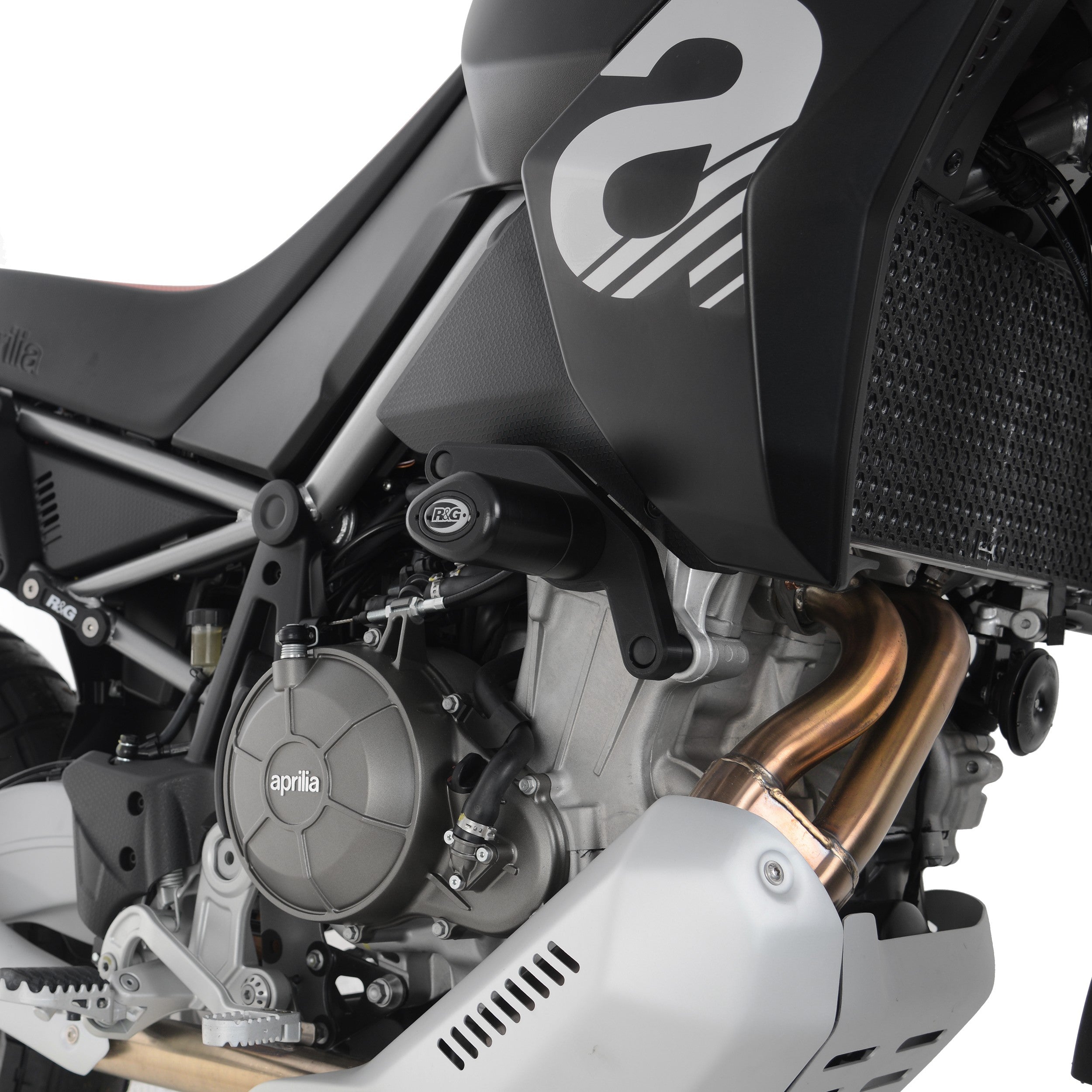 R&G Crash Protectors | Black | Aprilia Tuareg 660 2022>Current -   Pyramid Motorcycle Accessories