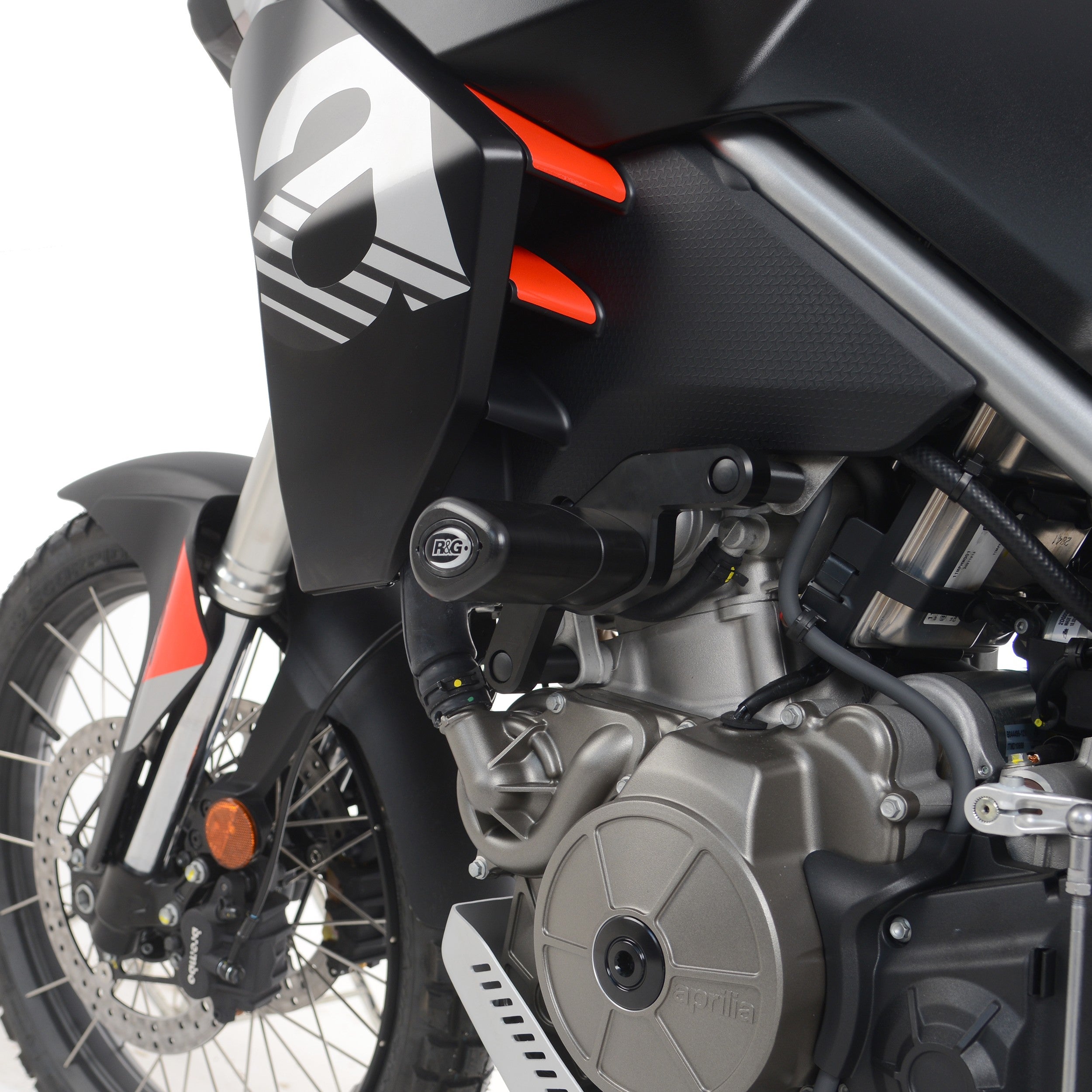 R&G Crash Protectors | Black | Aprilia Tuareg 660 2022>Current -   Pyramid Motorcycle Accessories