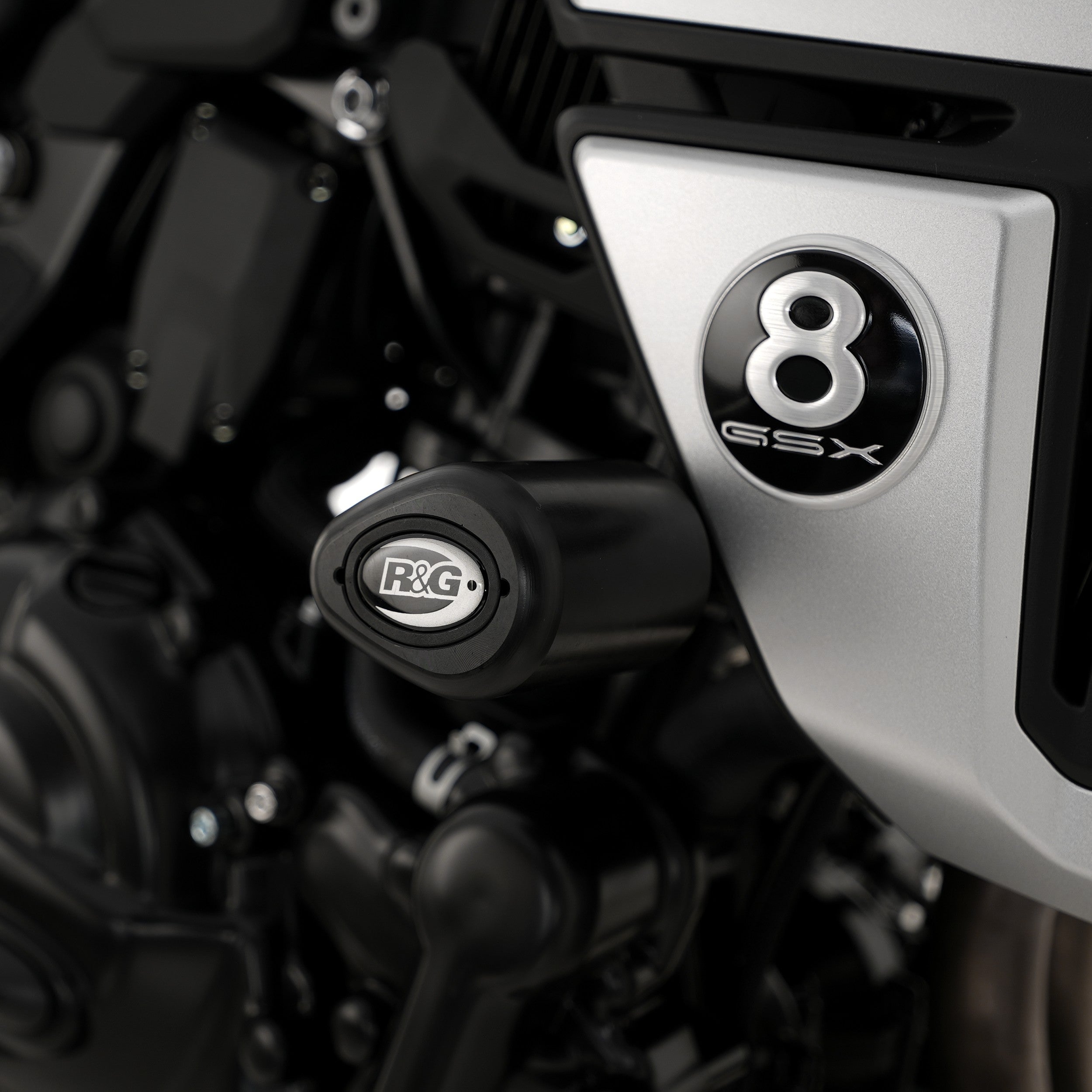 R&G Crash Protectors | Black | Suzuki GSX-8T 2025>Current & Suzuki GSX-8TT 2025>Current & Suzuki GSX-8S 2023>Current