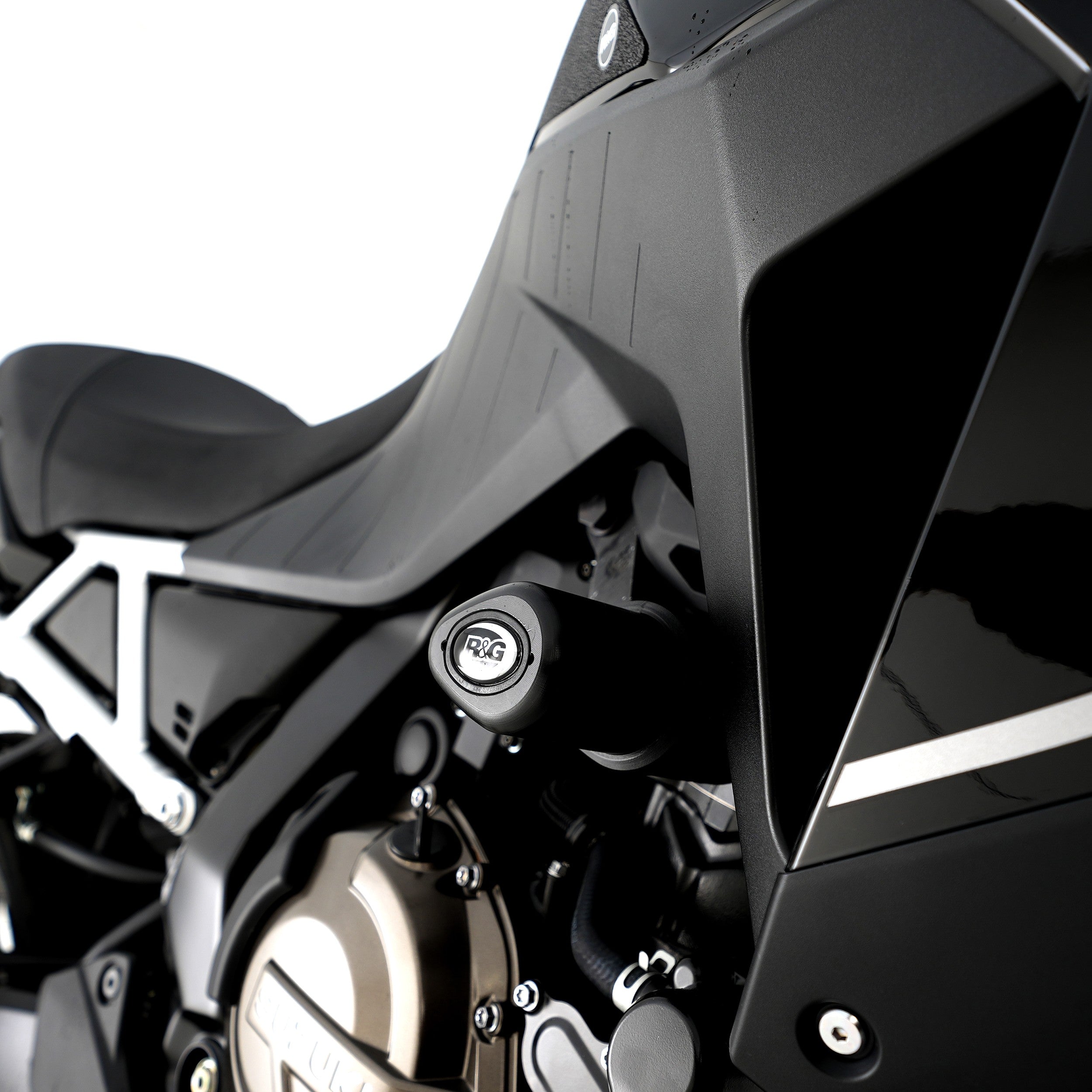 R&G Crash Protectors | White | Suzuki V-Strom 800DE 2023>Current & Suzuki V-Strom 800RE 2023>Current