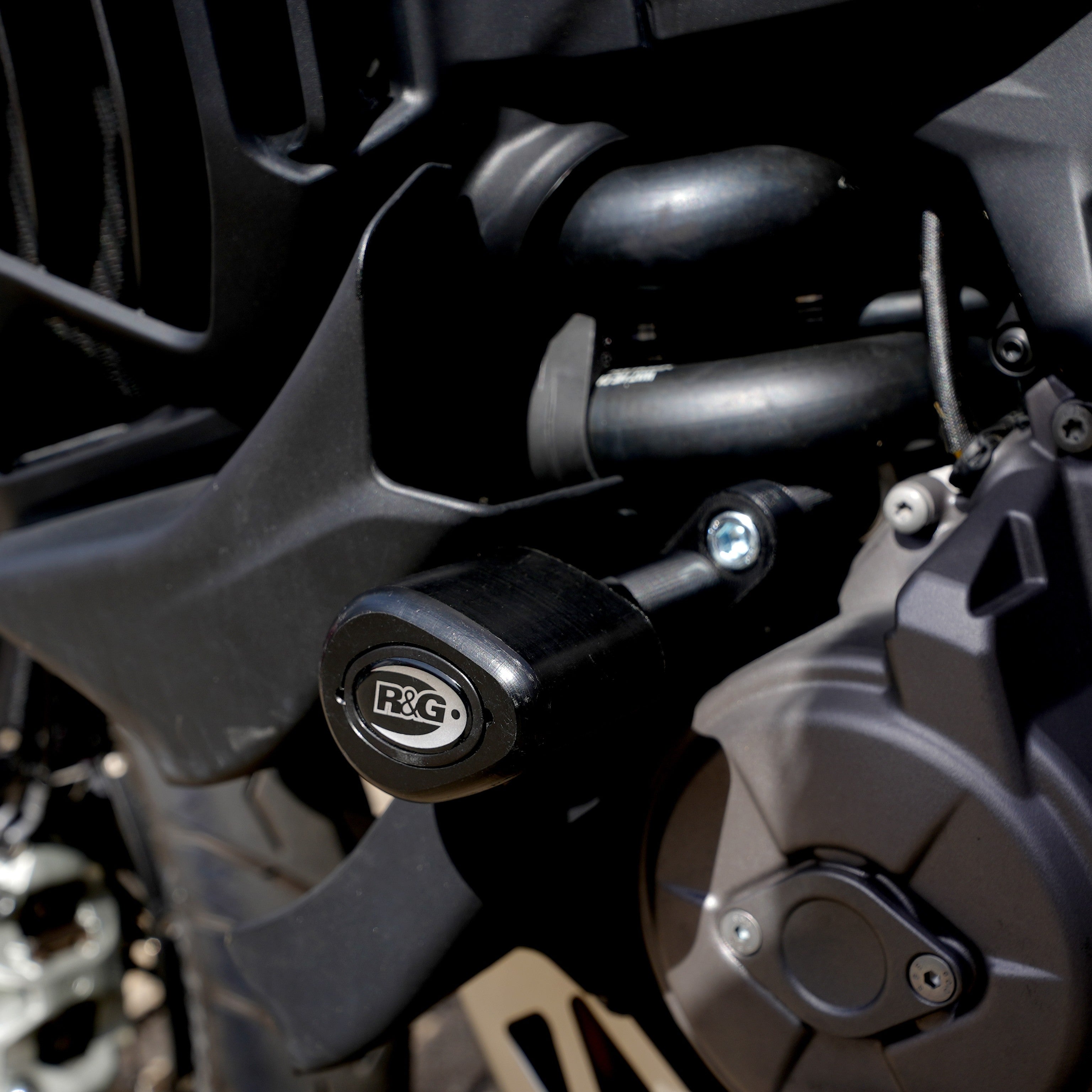 R&G Crash Protectors | Black | Ducati Multistrada V4 2021>2024 & Ducati Multistrada V4 S 2021>2024 & Ducati Multistrada V4 Rally 2023>Current -   Pyramid Motorcycle Accessories