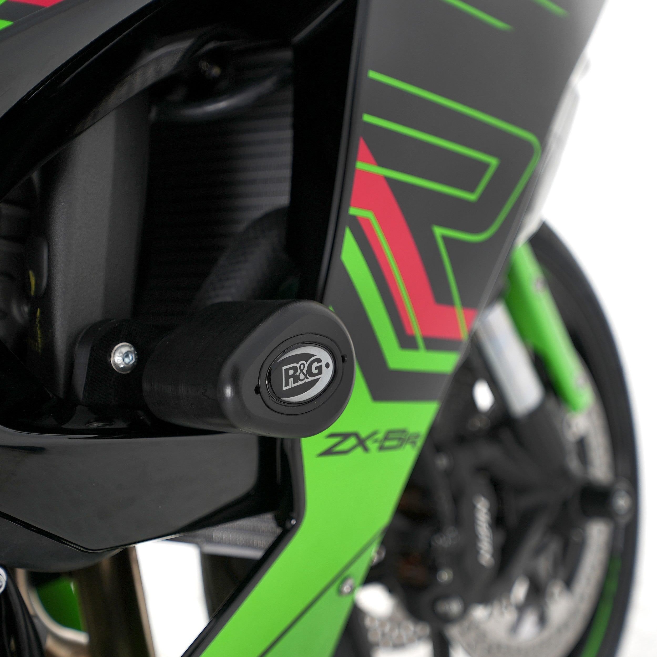R&G Crash Protectors | White | Kawasaki Ninja ZX6-R 2024>Current