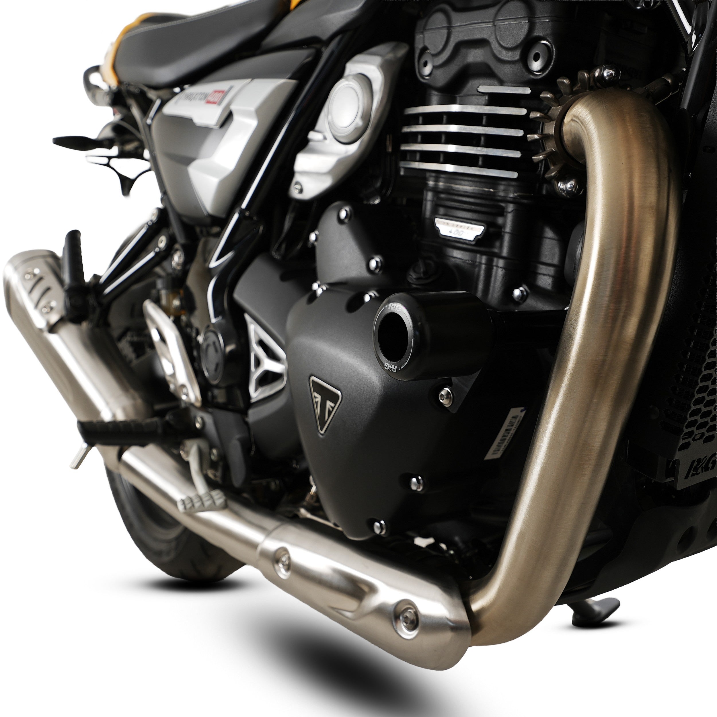 R&G Crash Protectors | Black | Triumph Thruxton 400 2026 & Triumph Scrambler 400 X 2024>Current & Triumph Speed 400 2024>Current