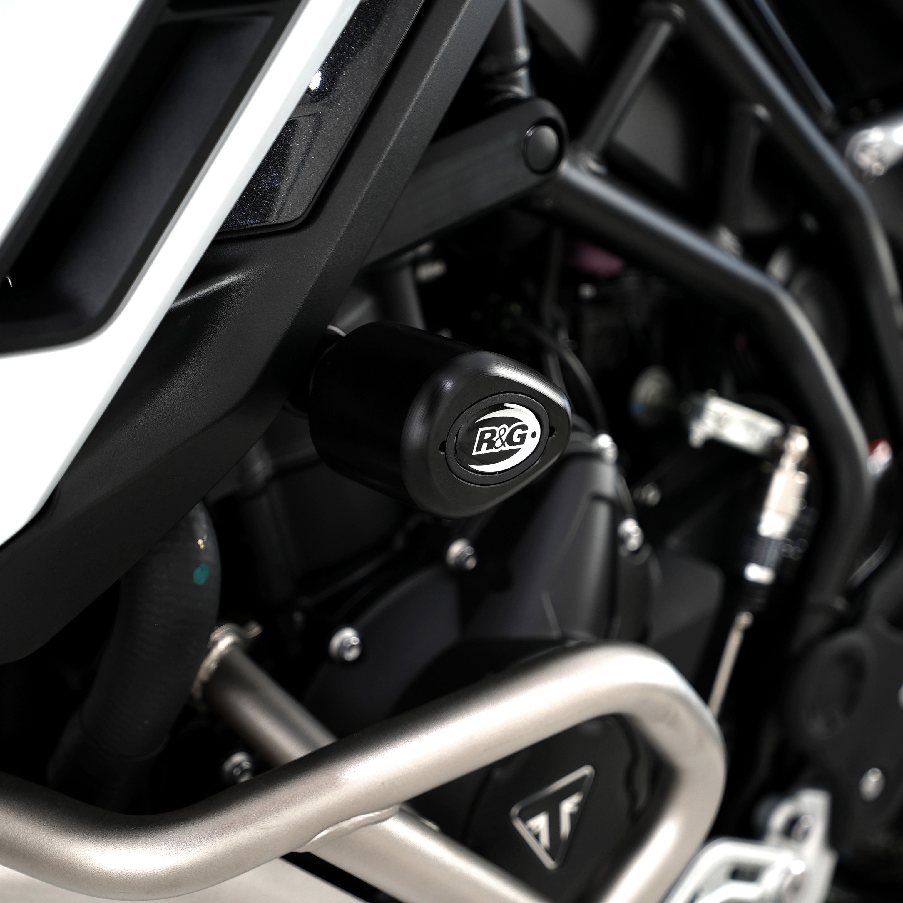 R&G Crash Protectors | Black | Triumph Tiger 900 / GT (PRO)'24- / Rally (PRO) '24- & Tiger 850 Sport '24- (NON-DRILL)