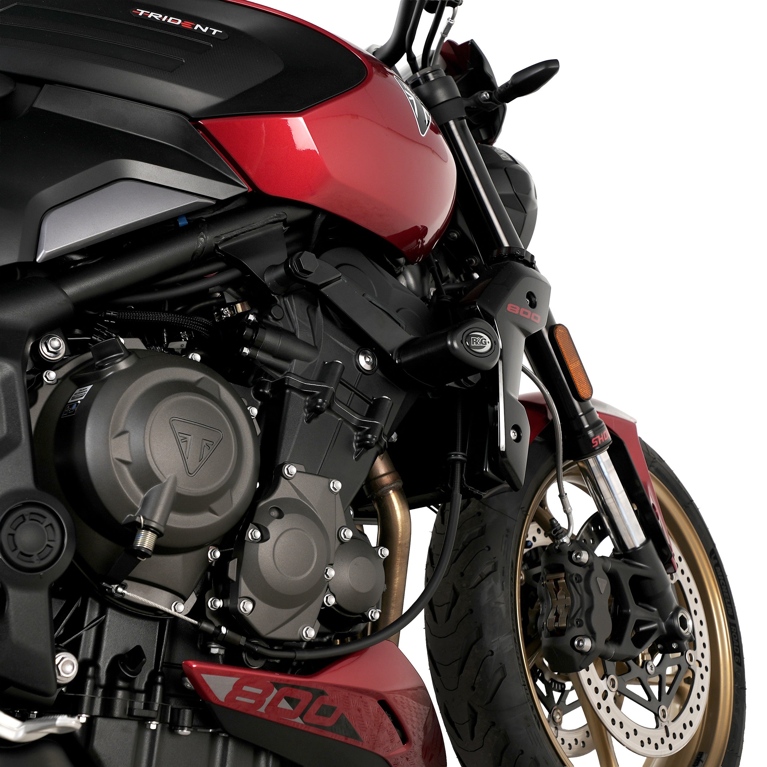 R&G Crash Protectors | Black | Triumph Trident 660 2026 & Triumph Trident 800 2026