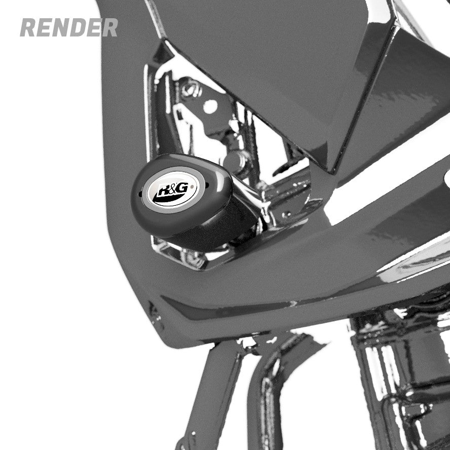 R&G Crash Protectors | Black | Kawasaki KLE 500 2026 & Kawasaki KLE 500 SE 2026
