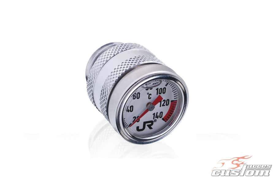 Customacces Oil Plug Thermometer | Chrome | Yamaha XVS650 Dragstar Classic 1998>2007-XTE0004J-Oil Plugs-Pyramid Motorcycle Accessories