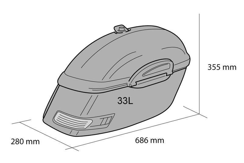 Customacces Touring Panniers/Rigid Saddlebags Includes Universal Support | Black | Honda VTX 1300 R 2002>2010-Storage-Pyramid Motorcycle Accessories